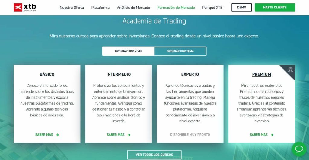 Descubre la academia de trading de xtb