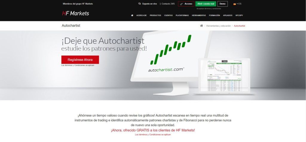 hotforex características de la herramienta autochartist