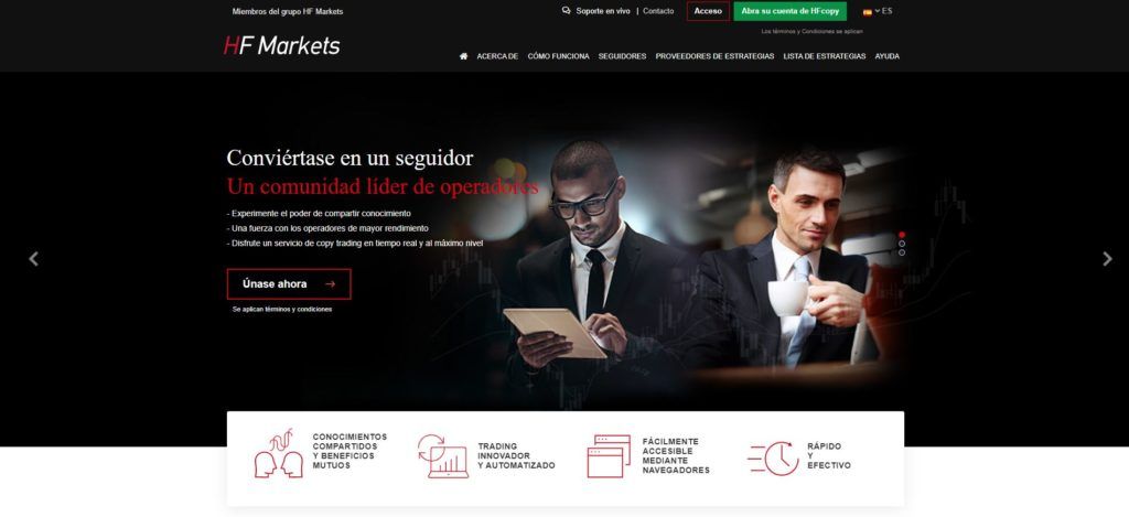 hotforex copy trading características