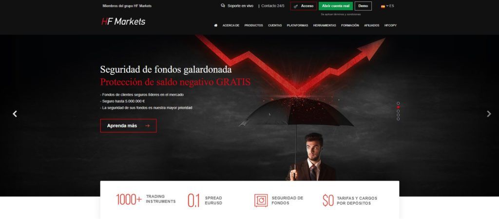la homepage de hotforex