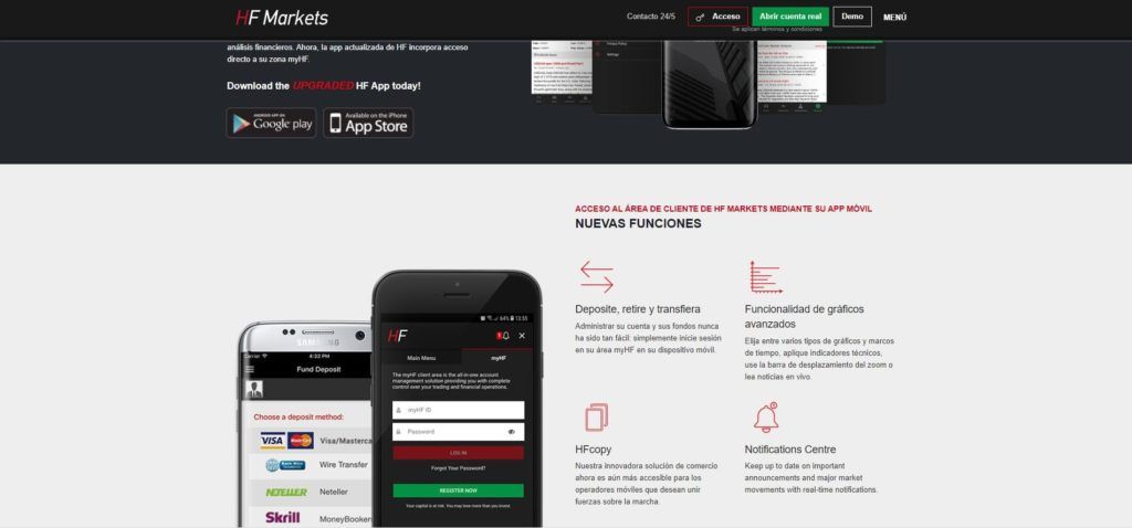 hotforex plataforma móvil características