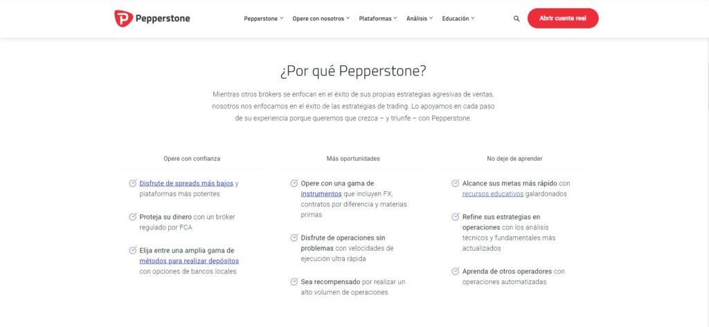 por qué eligir pepperstone