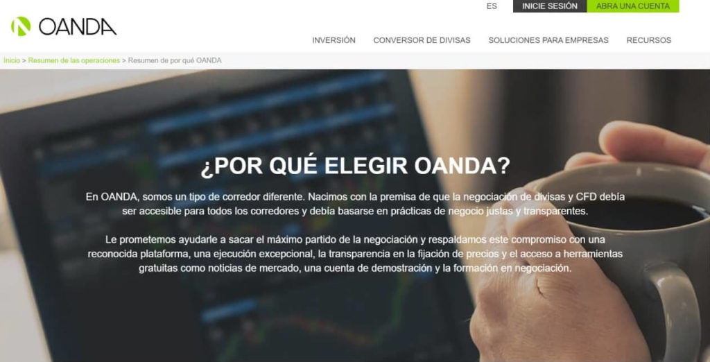 Por que elegir oanda