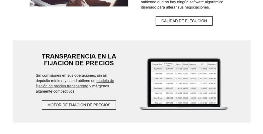 La transparencia en la fijacion de precios