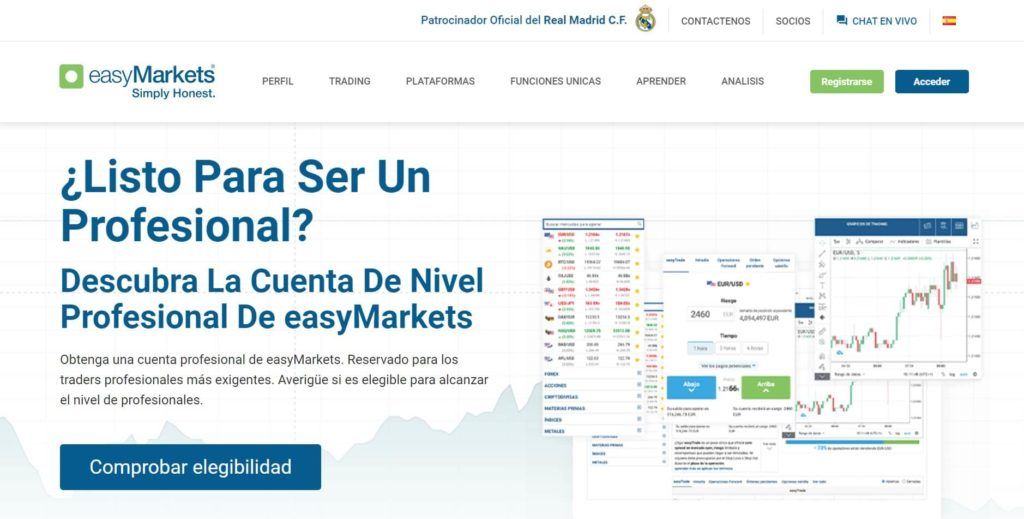 Descubre si eres eligible como cliente profesional con easymarkets
