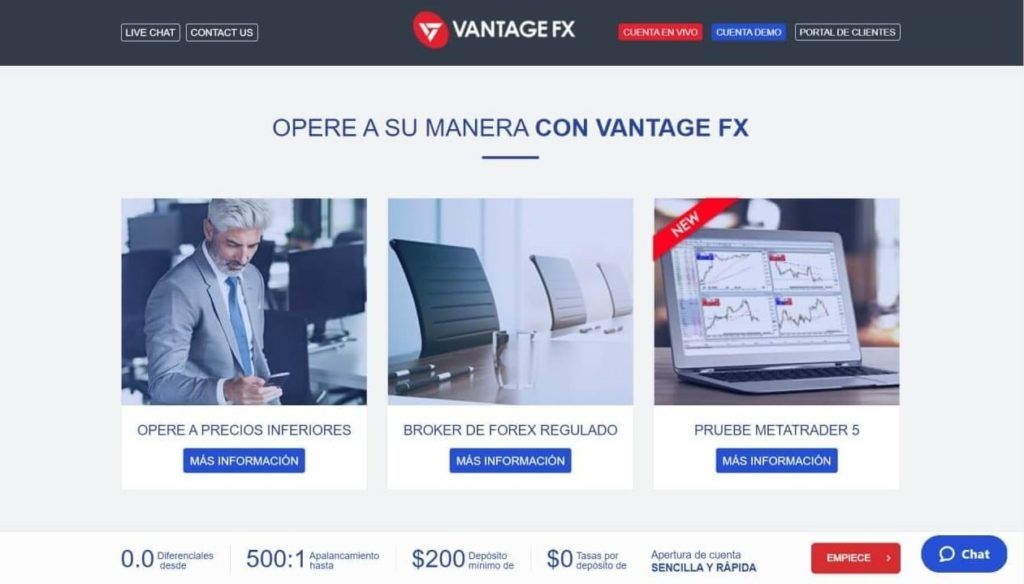 por qué eligir vantage fx?