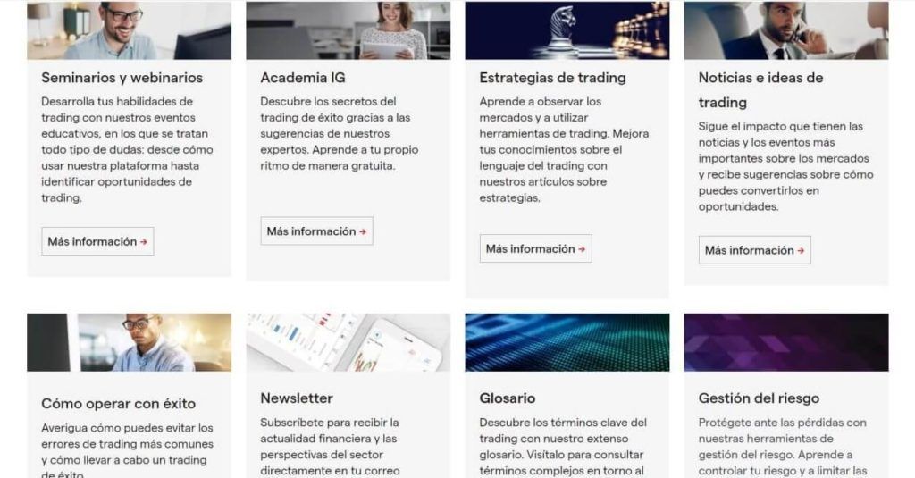 La formacion en cfd disponibles su ig markets