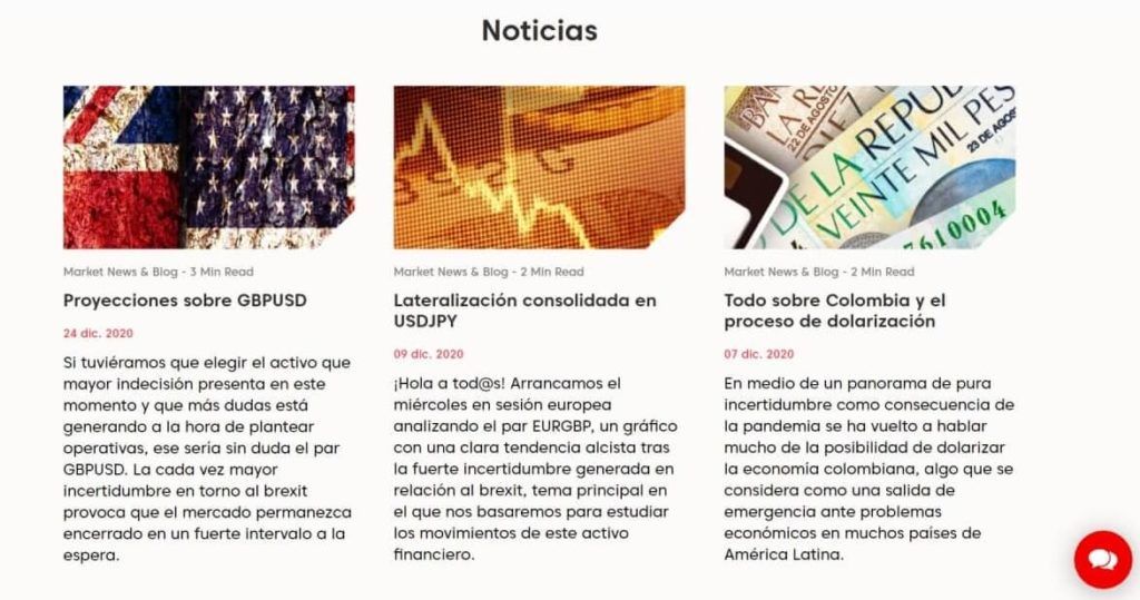 Las noticias de mercado con axi