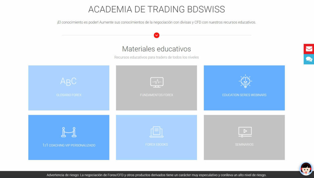 La academia de trading BDSwiss