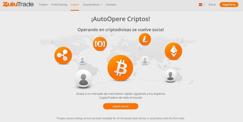 AutoOpere Criptos con ZuluTrade