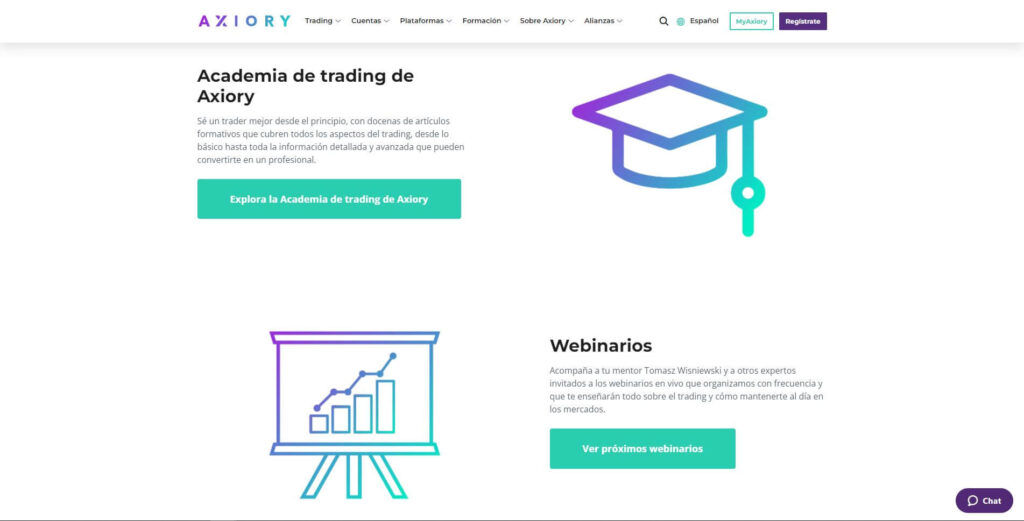 sección formación de axiory