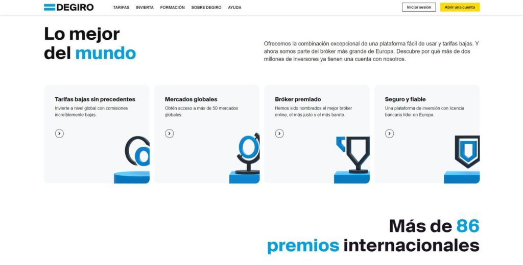 las mejores características de degiro