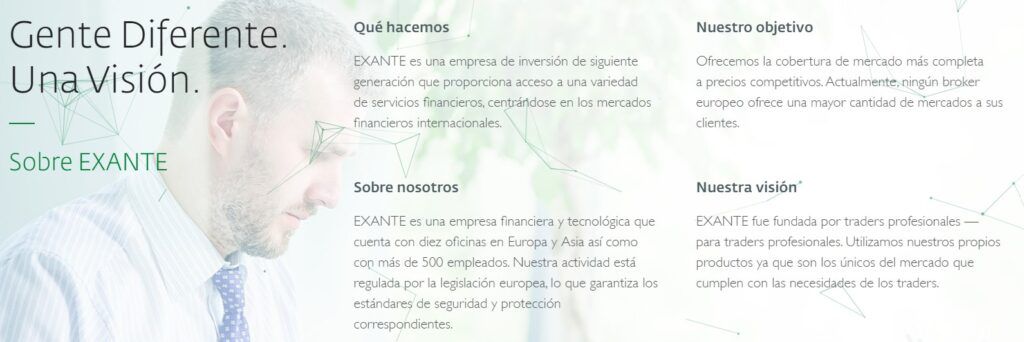 La vision de empresa de Exante