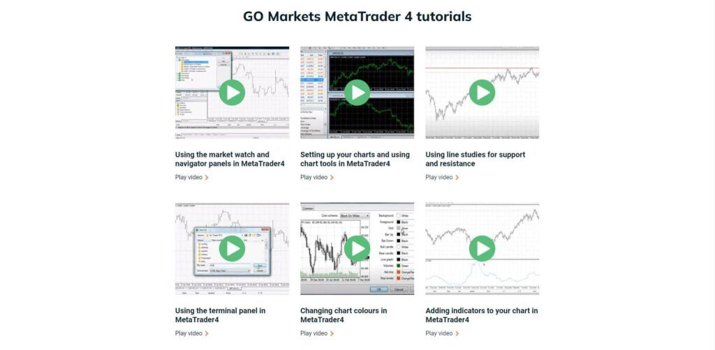 mt4 tutoriales en vídeo de go markets