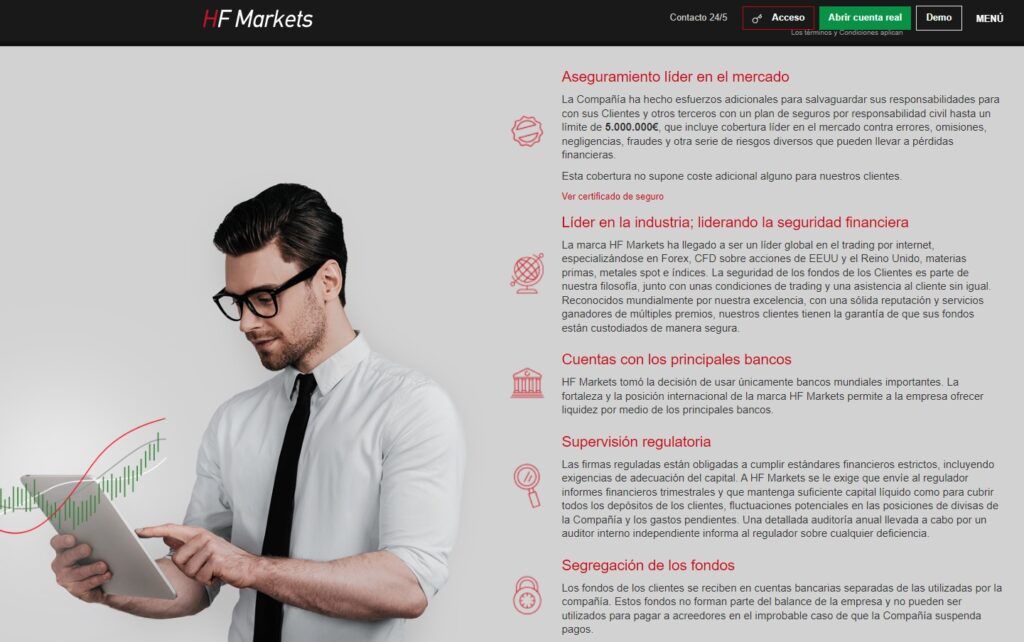 La seguridad de tu fondos con HF Markets