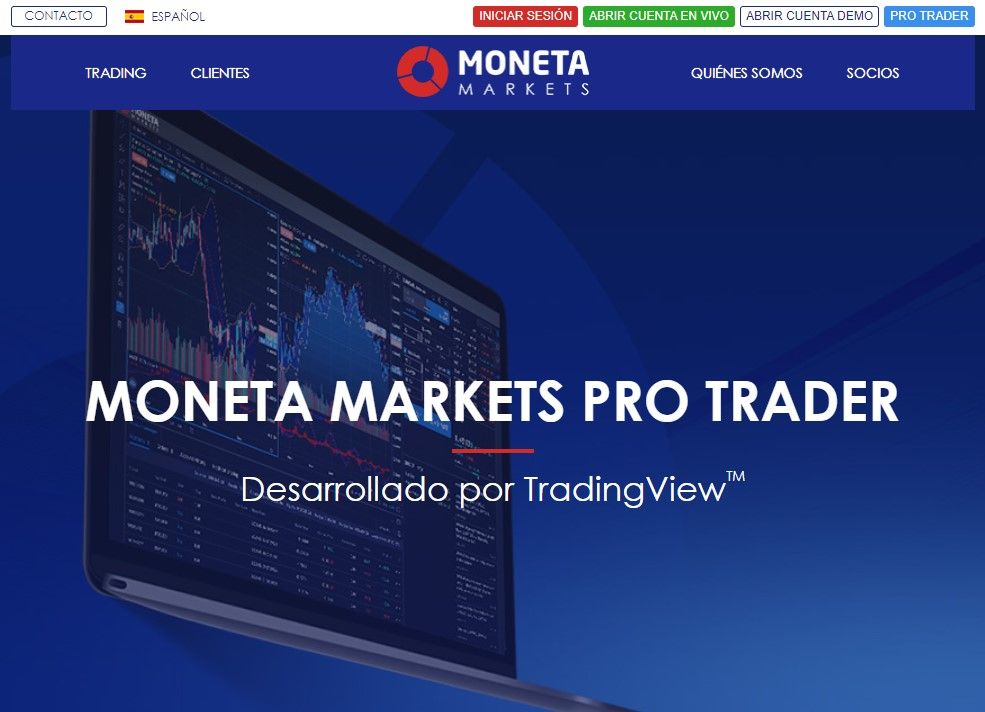 La plataforma de trading profesional con Moneta Markets