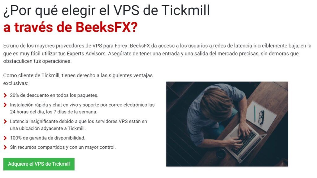 Por qué elegir el VPS de Tickmill