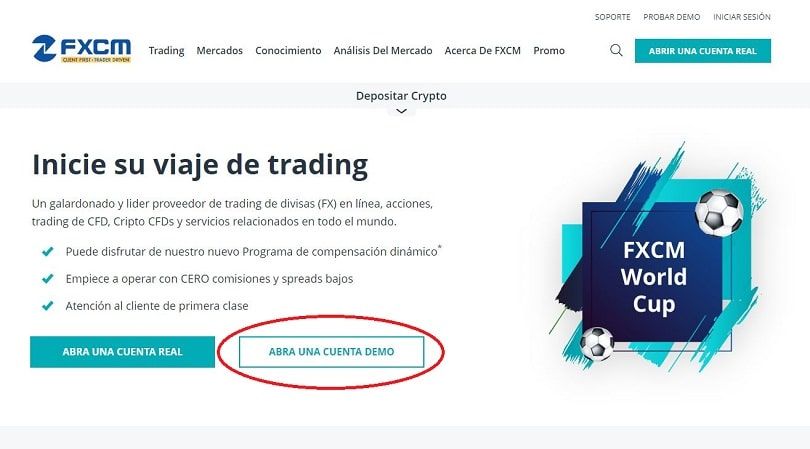 fxcm abra una cuenta demo