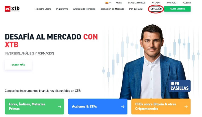 Abra su cuenta de demostración de XTB desde la página de inicio
