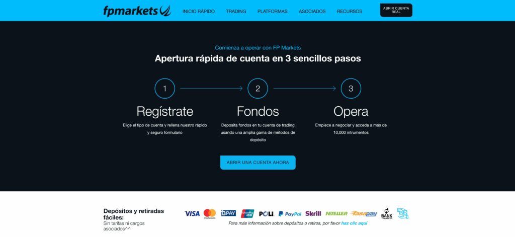 financiar la cuenta de fp markets