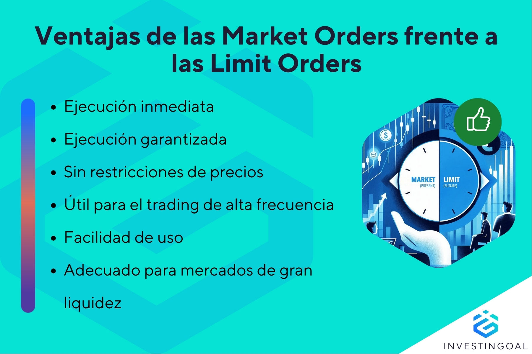 Cuáles son las ventajas de las market orders frente a las limit orders