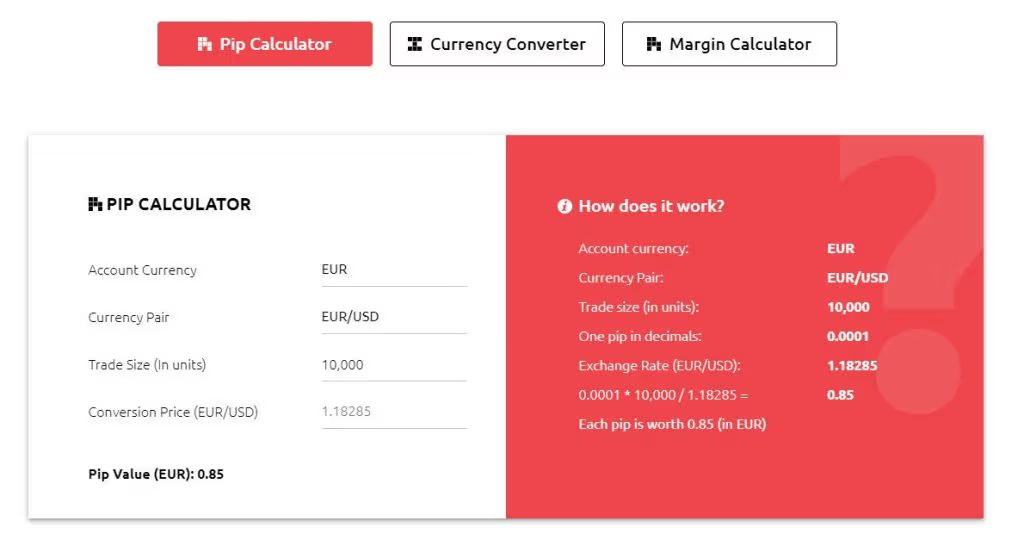 hycm pip calculator